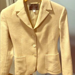 Belvest Womens 100% Cashmere tan blazer